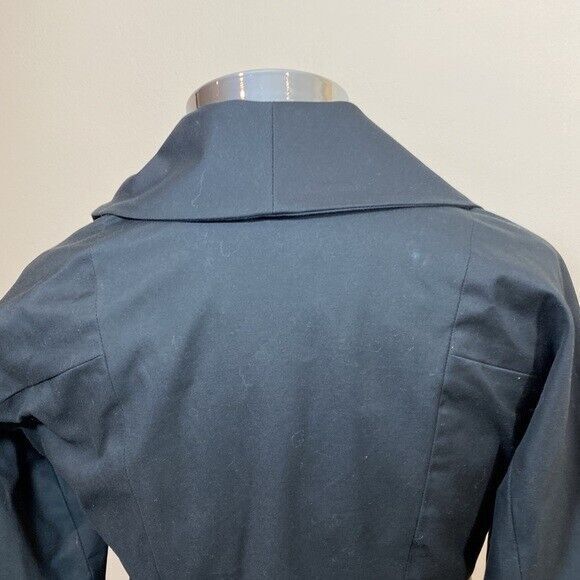 Trasy Resse New York Woman Jacket Black size 4 Leather Blazer B53 - Picture 10 of 12